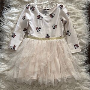 Disney Minnie Mouse Ivory Tulle Dress for Kids